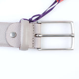 ISAIA - Classic Leather Belt Silver Buckle - Belt | Outlet & Sale
