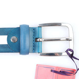 ISAIA - Classic Leather Belt Silver Buckle - Belt | Outlet & Sale