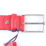 ISAIA - Classic Leather Belt Silver Buckle - Belt | Outlet & Sale