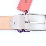 ISAIA - Classic Leather Belt Silver Buckle - Belt | Outlet & Sale