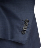 Kiton - 100% 160's Wool Dark Blue Birdseye Suit - Suit | Outlet & Sale