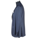 Kiton - 100% 160's Wool Dark Blue Birdseye Suit - Suit | Outlet & Sale