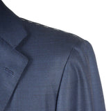 Kiton - 100% 160's Wool Dark Blue Birdseye Suit - Suit | Outlet & Sale