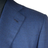 Kiton - 100% Wool Dark Blue Birdseye Suit - Suit | Outlet & Sale