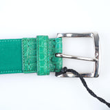 Kiton - Classic Alligator Leather Belt Silver Buckle - Belt | Outlet & Sale
