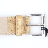 Kiton - Classic Alligator Leather Belt Silver Buckle - Belt | Outlet & Sale