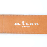 Kiton - Classic Leather Belt Silver Buckle - Belt | Outlet & Sale