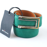 Kiton - Classic Leather Belt Silver Buckle - Belt | Outlet & Sale