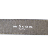 Kiton - Classic Leather Belt Stirlingsilver Buckle - Belt | Outlet & Sale