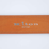 Kiton - Classic Leather Belt Stirlingsilver Buckle - Belt | Outlet & Sale
