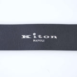 Kiton - Classic Leather Belt Stirlingsilver Buckle - Belt | Outlet & Sale