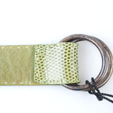 Kiton - Classic Leather Lizard Belt Stirlingsilver O-Ring - Belt | Outlet & Sale
