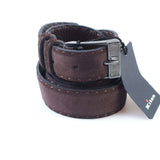 Kiton - Classic Suede Leather Belt Stirlingsilver Buckle - Belt | Outlet & Sale