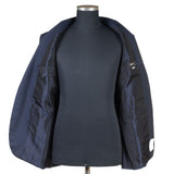 Kiton - Wool & Cashmere Dark Blue Solid Suit - Suit | Outlet & Sale