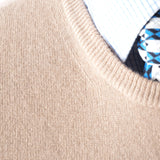Luigi Borrelli - Crewneck Wool-Cashmere Sweater - Sweater | Outlet & Sale