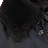 Massimo Sforza - Waterproof Silk Coat with Beaver Collar - Jacket | Outlet & Sale