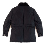 Massimo Sforza - Waterproof Silk Coat with Beaver Collar - Jacket | Outlet & Sale