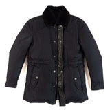 Massimo Sforza - Waterproof Silk Coat with Beaver Collar - Jacket | Outlet & Sale
