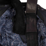 Massimo Sforza - Waterproof Silk Coat with Beaver Collar - Jacket | Outlet & Sale