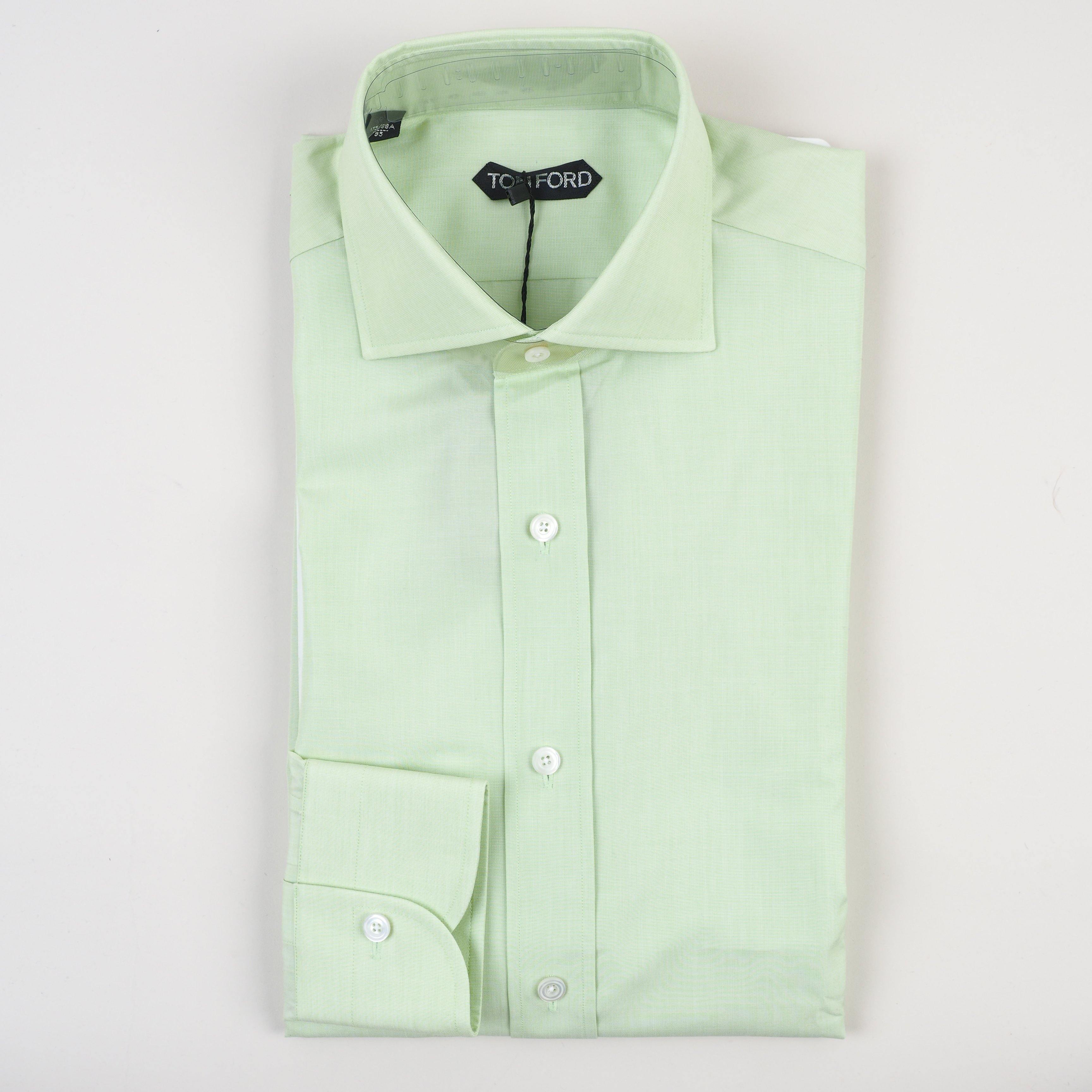 lime green mens dress shirt Men's Regular Fit Basic Dress Shirt in Mint Green 20½ 35/36 / Mint main image 0