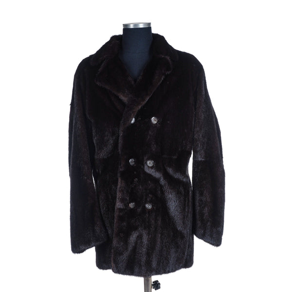a.Testoni - Double Breasted Mink Coat - Fur Jacket | Outlet & Sale