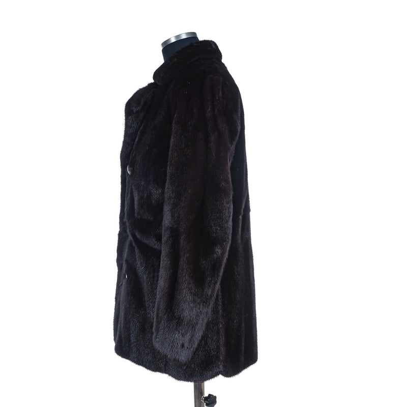 a.Testoni - Double Breasted Mink Coat - Fur Jacket | Outlet & Sale