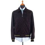 a.Testoni - Perforated Labksin Blousin with Knit Trim - Jacket | Outlet & Sale