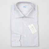 Belvest - Dress Shirt Grey Stripes Regular - Dress Shirt | Outlet & Sale