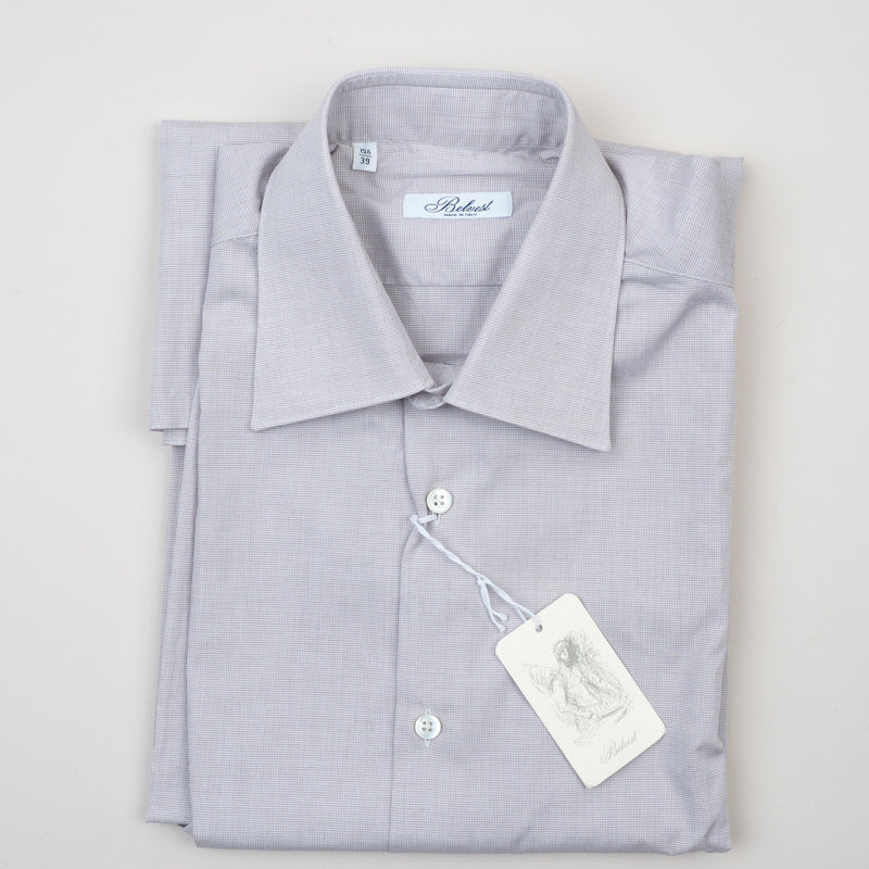 Belvest - Dress Shirt Micro Checks Regular - Dress Shirt | Outlet & Sale