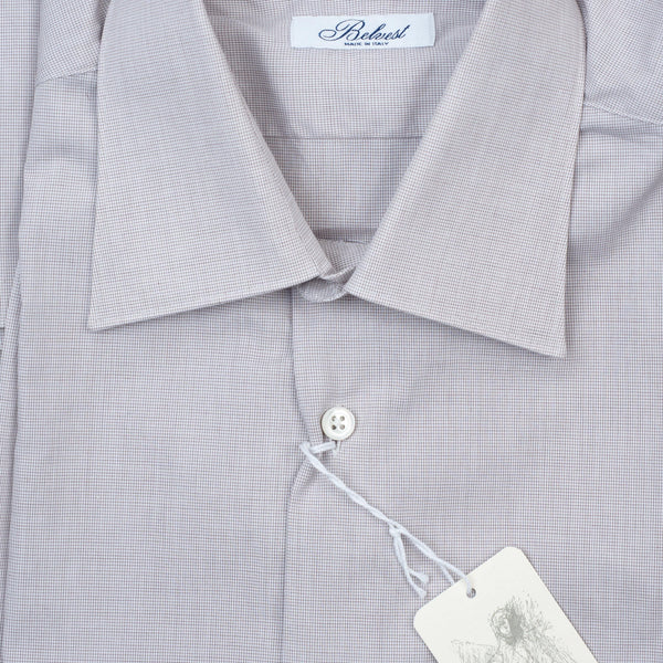 Belvest - Dress Shirt Micro Checks Regular - Dress Shirt | Outlet & Sale