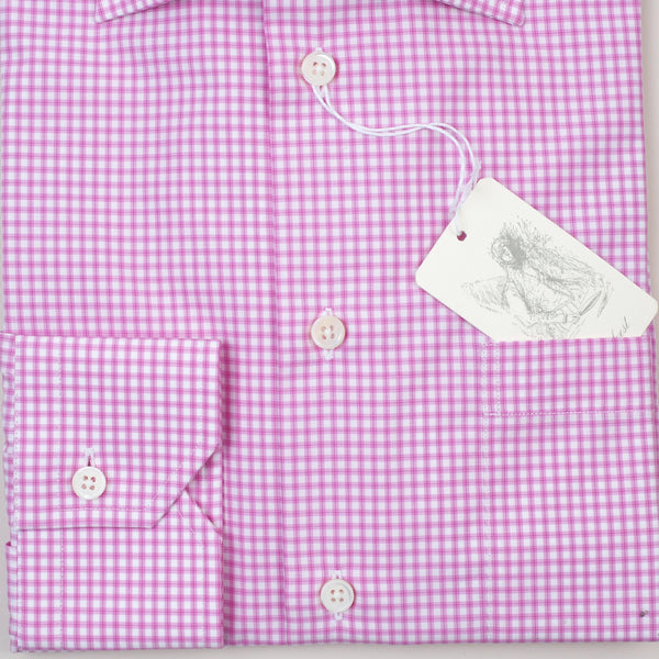 Belvest - Dress Shirt Purple Check Regular - Dress Shirt | Outlet & Sale
