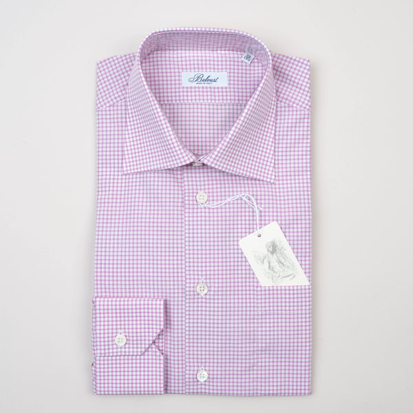 Belvest - Dress Shirt Red Check Regular - Dress Shirt | Outlet & Sale