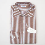 Belvest - Dress Shirt White Stripes Regular - Dress Shirt | Outlet & Sale