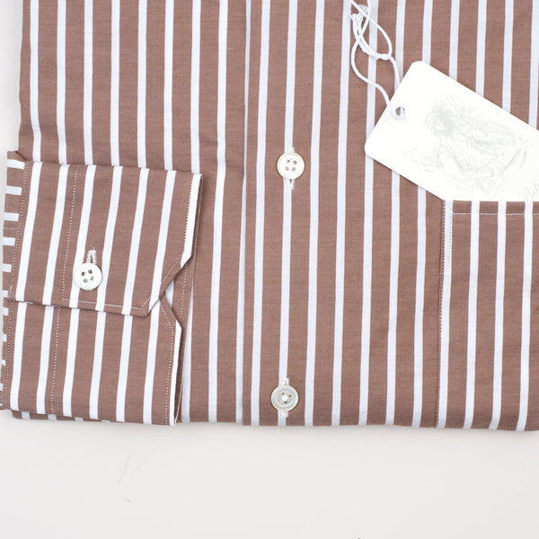 Belvest - Dress Shirt White Stripes Regular - Dress Shirt | Outlet & Sale