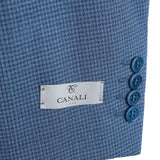 Canali - Blue Impeccabile Wool Check Suit - Suit | Outlet & Sale