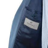 Canali - Blue Impeccabile Wool Check Suit - Suit | Outlet & Sale