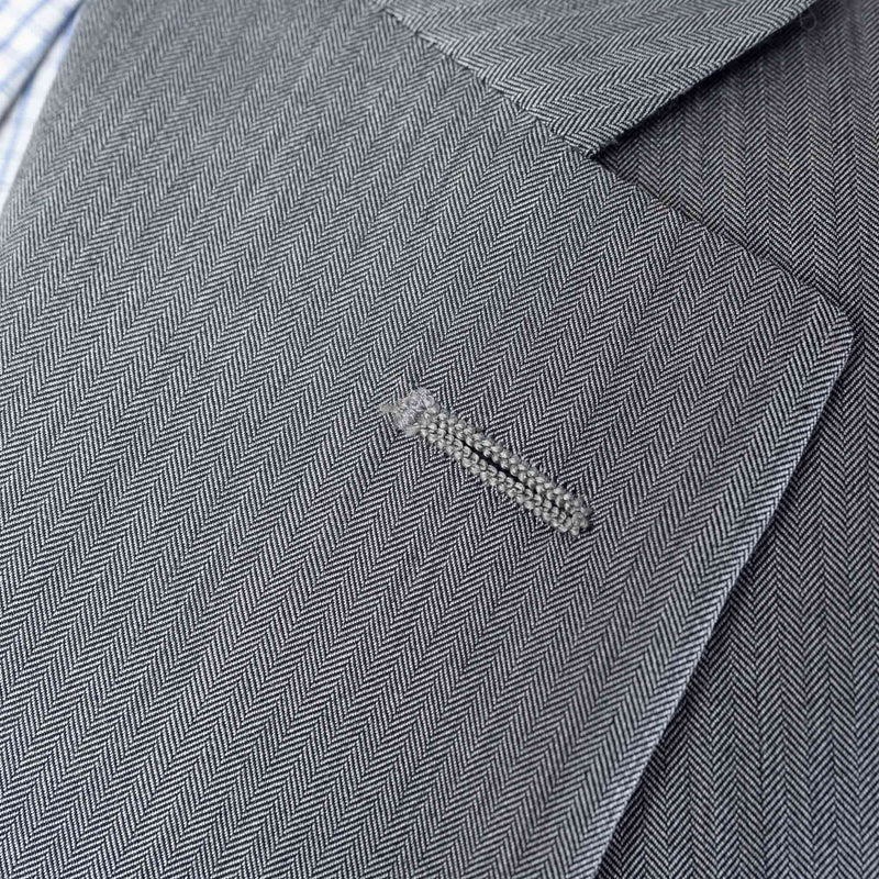 Canali - Exclusive Silk Suit - Herringbone pattern - Suit | Outlet & Sale