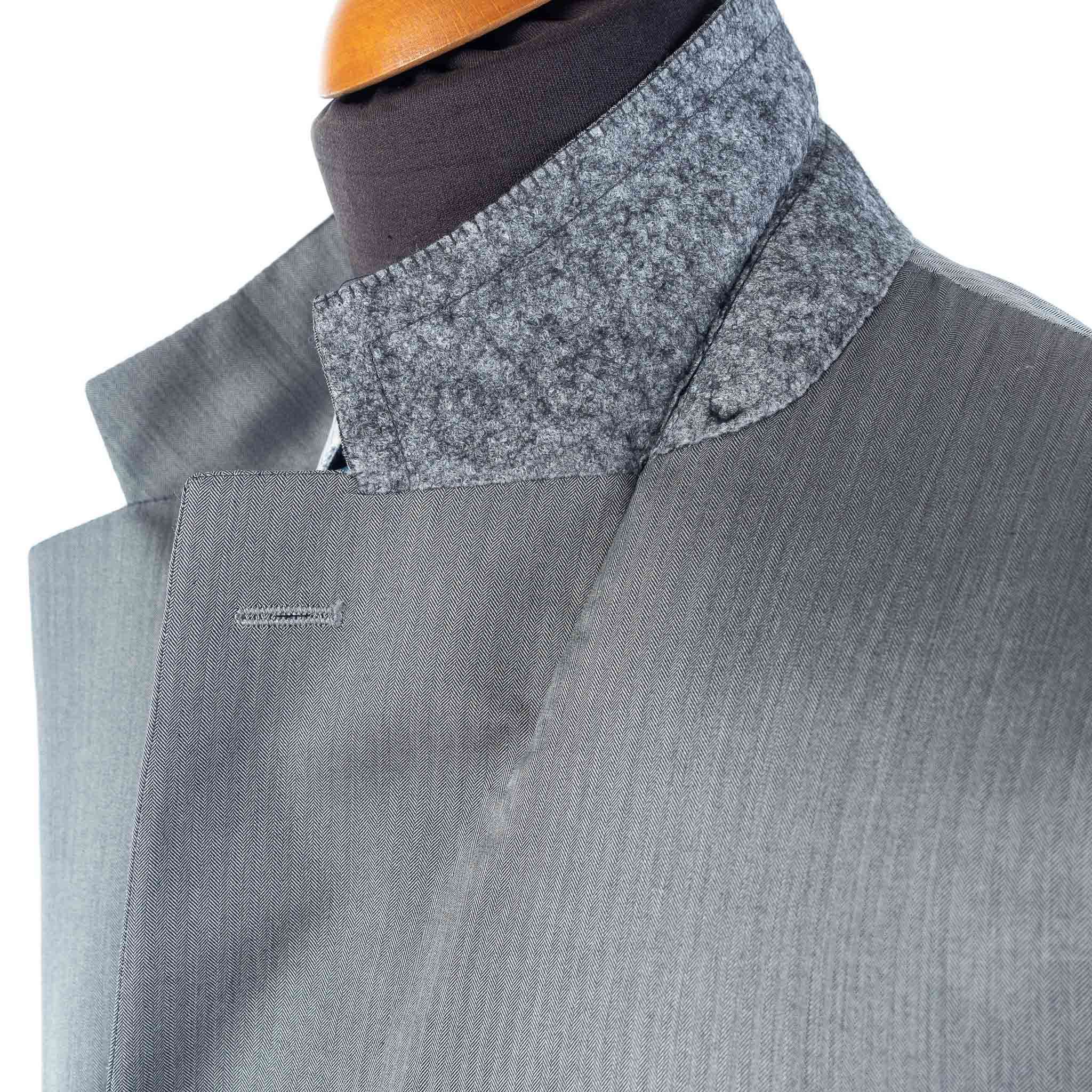 Canali - Men's Exclusive Silk Suit - Herringbone pattern ᐅ £732 SALE ...