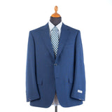 Canali - Impeccabile Suit - Red Pinstripes on Blue Wool - Suit | Outlet & Sale