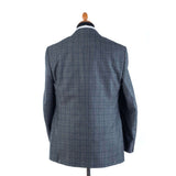 Canali - Medium Gray Suit - Dark Blue Glen Check - Suit | Outlet & Sale
