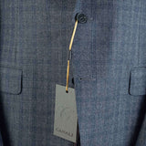 Canali - Medium Gray Suit - Dark Blue Glen Check - Suit | Outlet & Sale