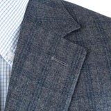 Canali - Medium Gray Suit - Dark Blue Glen Check - Suit | Outlet & Sale