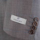 Canali - Short Gray Suit - Gray & Blue Glen Check - Suit | Outlet & Sale