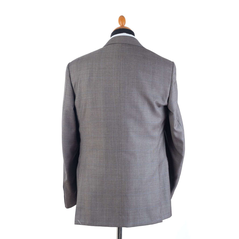 Canali - Short Gray Suit - Gray & Blue Glen Check - Suit | Outlet & Sale