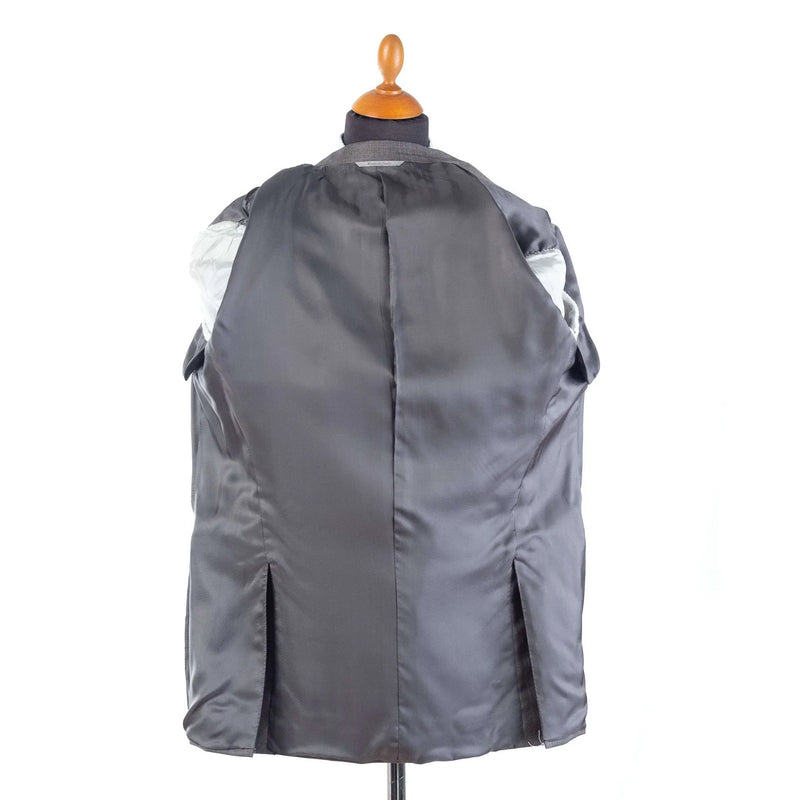 Canali - Short Gray Suit - Gray & Blue Glen Check - Suit | Outlet & Sale