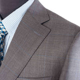 Canali - Short Gray Suit - Gray & Blue Glen Check - Suit | Outlet & Sale