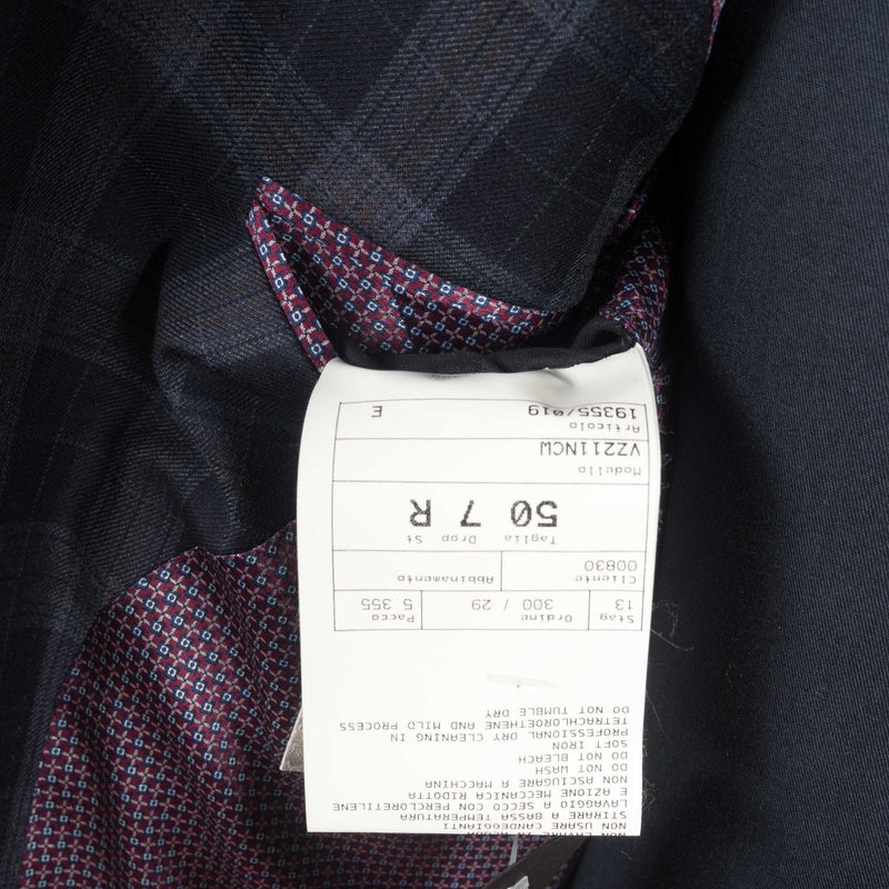 Castangia - 130 Wool Sport Coat Blue with Brown Plump Plaid - Sport Coat | Outlet & Sale