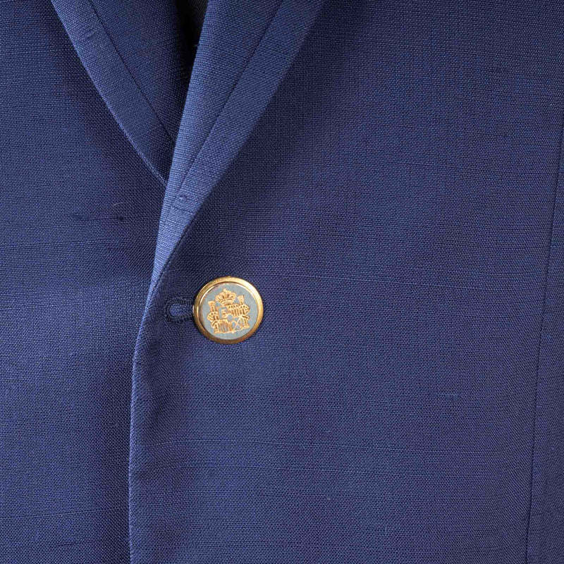 Castangia - Raw Silk Blue Blazer - Sport Coat | Outlet & Sale