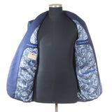 Castangia - Raw Silk Blue Blazer - Sport Coat | Outlet & Sale