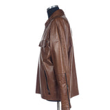 Hettabretz - Alligator Embossed Leather Blouson - Jacket | Outlet & Sale